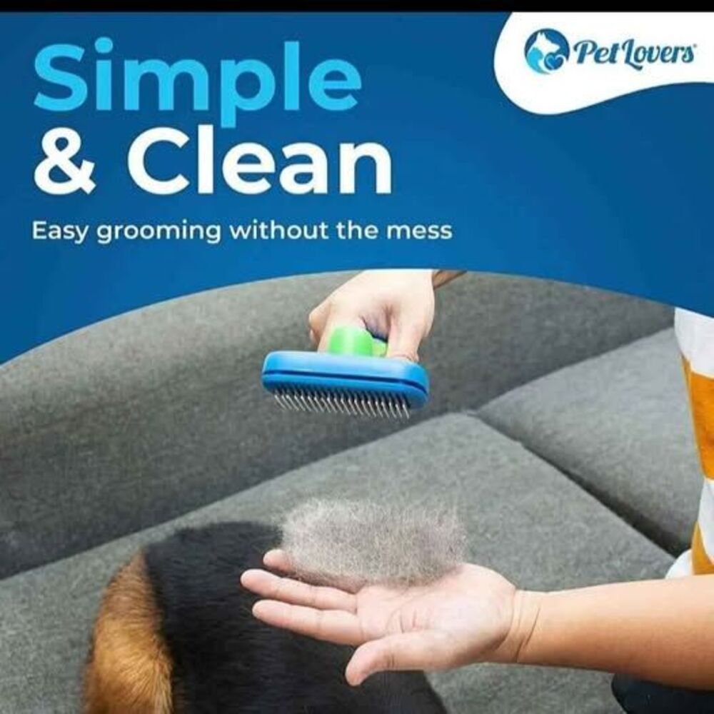 EzSlicker Premium Self-Cleaning Slicker Brush. Dog and Cat Hair Brush - NEW - Picture 5 of 5